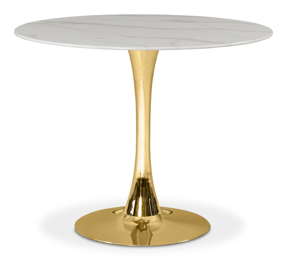 Meridian Furniture - Tulip Gold Dining Table - 971-T veiw 1