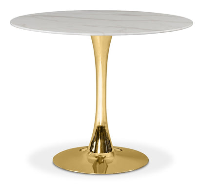 Meridian Furniture - Tulip Gold Dining Table - 971-T veiw 1