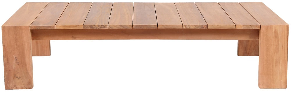 Meridian Furniture - Tulum Natural Teak Outdoor Coffee Table - 353-CT veiw 3