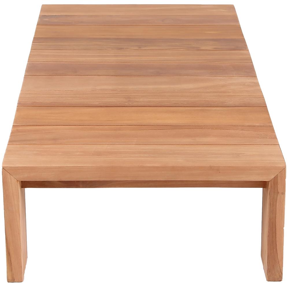 Meridian Furniture - Tulum Natural Teak Outdoor Coffee Table - 353-CT veiw 4