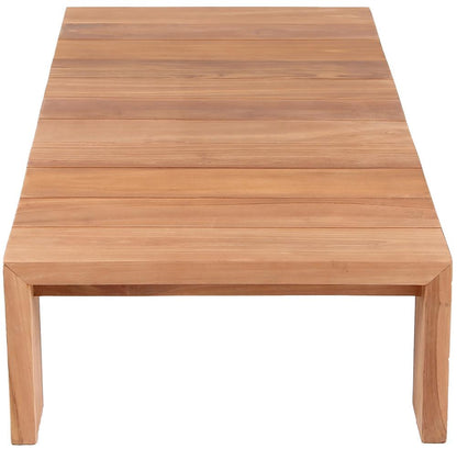 Meridian Furniture - Tulum Natural Teak Outdoor Coffee Table - 353-CT veiw 4