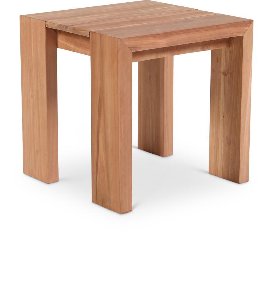 Meridian Furniture - Tulum Natural Teak Outdoor End Table - 353-ET veiw 1
