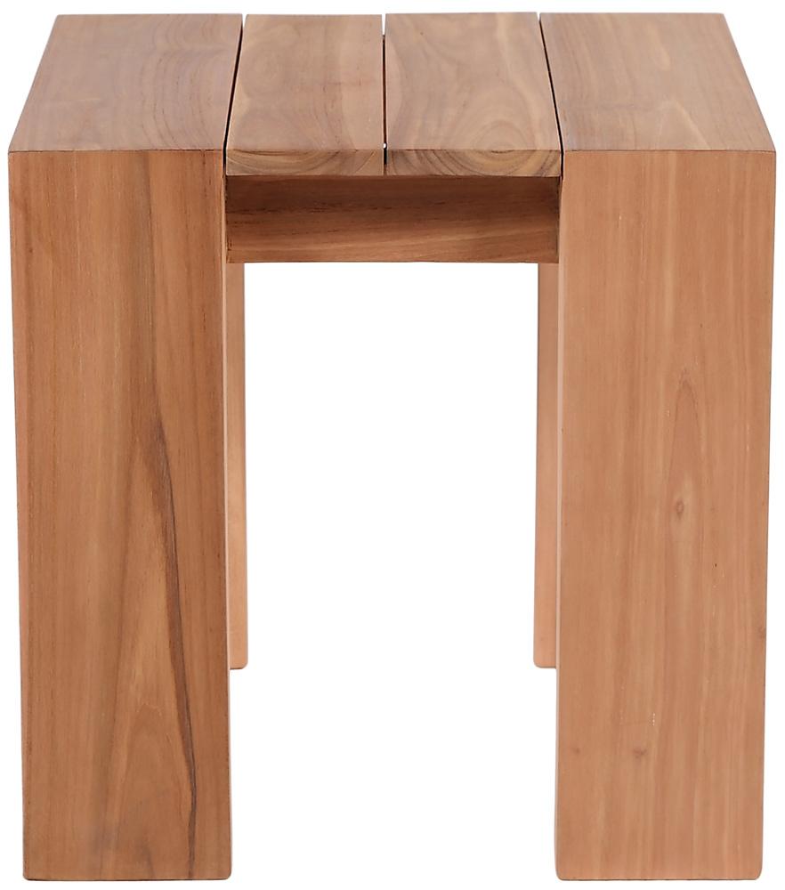 Meridian Furniture - Tulum Natural Teak Outdoor End Table - 353-ET veiw 3