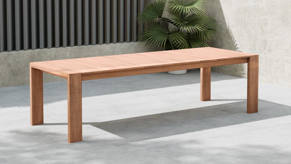 Meridian Furniture - Tulum Natural Teak Outdoor Patio Dining Table - 353-T veiw 2