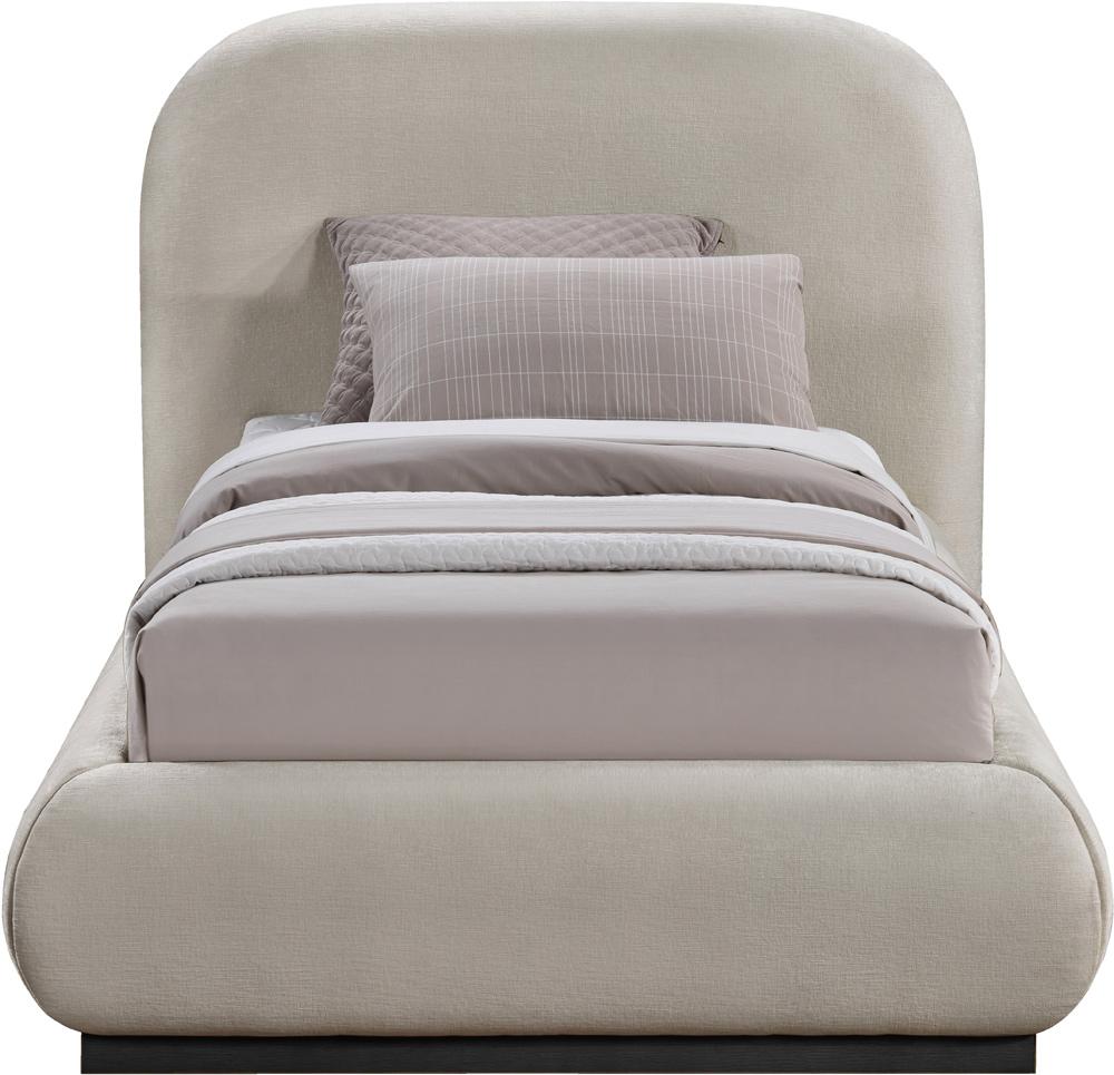 Meridian Furniture - Vaughn Beige Twin Bed - B1214Beige-T veiw 3
