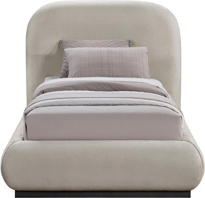 Meridian Furniture - Vaughn Beige Twin Bed - B1214Beige-T veiw 3