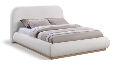 Meridian Furniture - Vaughn Cream Queen Bed - B1208Cream-Q veiw 1
