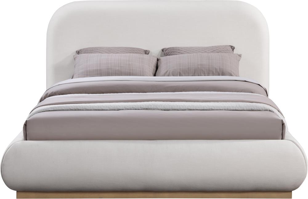 Meridian Furniture - Vaughn Cream Queen Bed - B1208Cream-Q veiw 3