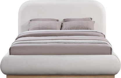 Meridian Furniture - Vaughn Cream Queen Bed - B1208Cream-Q veiw 3