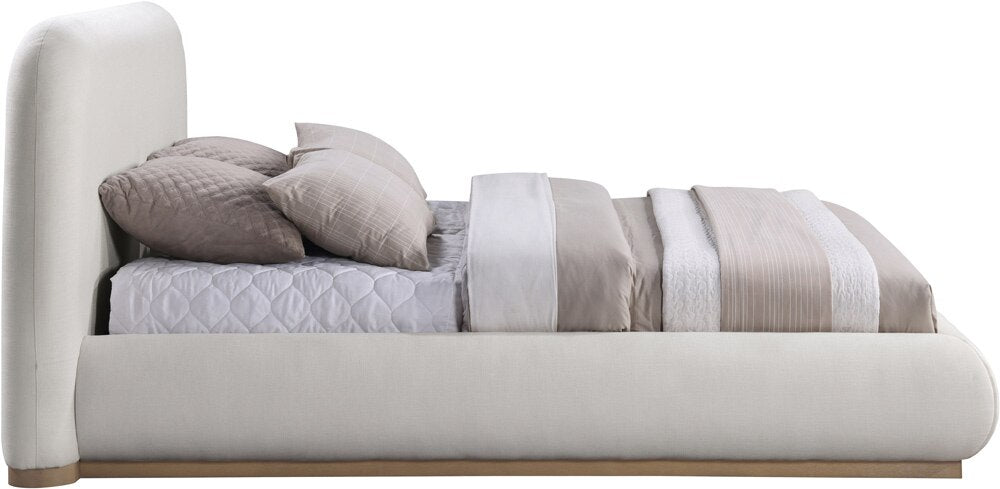 Meridian Furniture - Vaughn Cream Queen Bed - B1208Cream-Q veiw 4