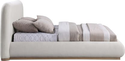 Meridian Furniture - Vaughn Cream Queen Bed - B1208Cream-Q veiw 4