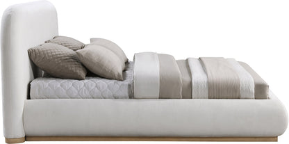 Meridian Furniture - Vaughn Cream Queen Bed - B1211Cream-Q veiw 4