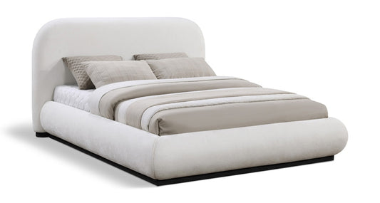 Meridian Furniture - Vaughn Cream Queen Bed - B1214Cream-Q veiw 1