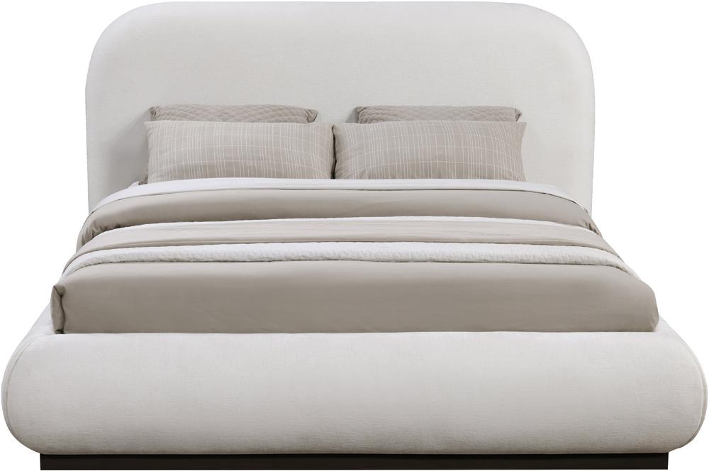 Meridian Furniture - Vaughn Cream Queen Bed - B1214Cream-Q veiw 3