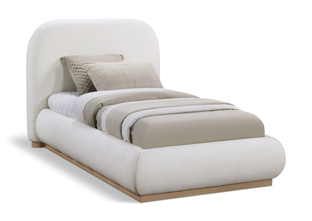 Meridian Furniture - Vaughn Cream Twin Bed - B1208Cream-T veiw 1