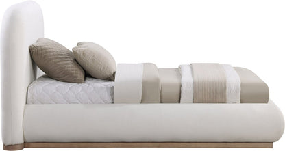 Meridian Furniture - Vaughn Cream Twin Bed - B1208Cream-T veiw 4