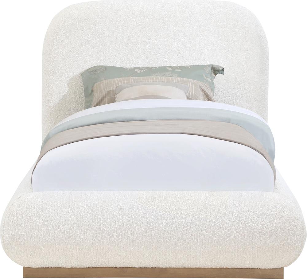 Meridian Furniture - Vaughn Cream Twin Bed - B1209Cream-T veiw 3