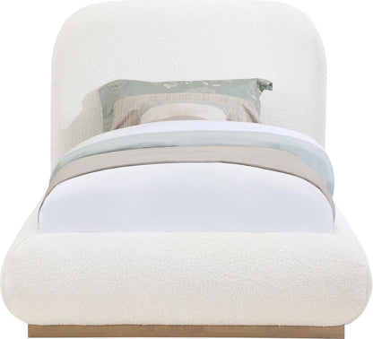 Meridian Furniture - Vaughn Cream Twin Bed - B1209Cream-T veiw 3
