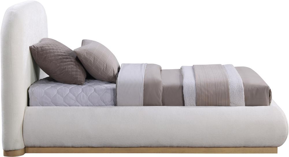 Meridian Furniture - Vaughn Cream Twin Bed - B1211Cream-T veiw 4