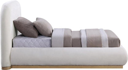 Meridian Furniture - Vaughn Cream Twin Bed - B1211Cream-T veiw 4