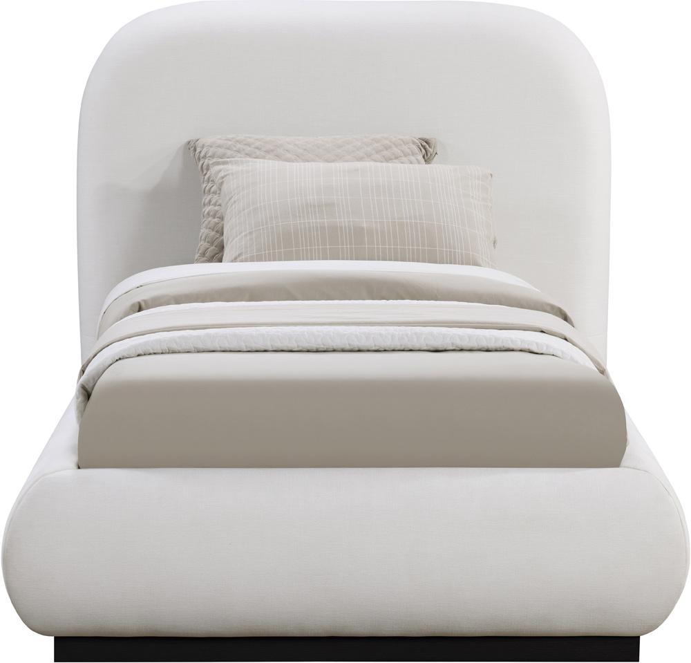Meridian Furniture - Vaughn Cream Twin Bed - B1212Cream-T veiw 3