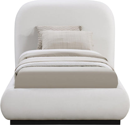 Meridian Furniture - Vaughn Cream Twin Bed - B1212Cream-T veiw 3