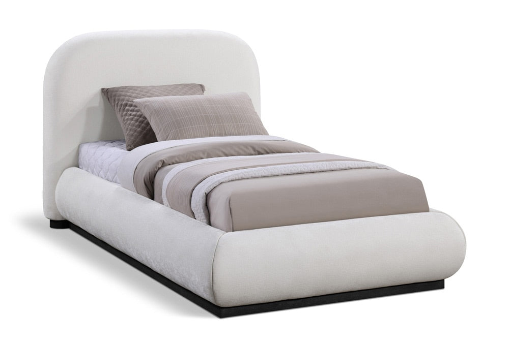 Meridian Furniture - Vaughn Cream Twin Bed - B1214Cream-T veiw 1