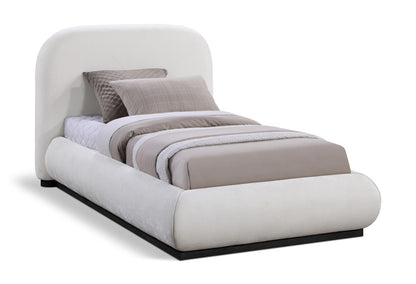 Meridian Furniture - Vaughn Cream Twin Bed - B1214Cream-T veiw 1