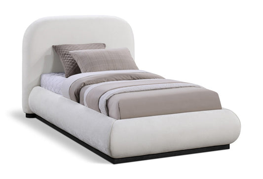 Meridian Furniture - Vaughn Cream Twin Bed - B1214Cream-T veiw 1