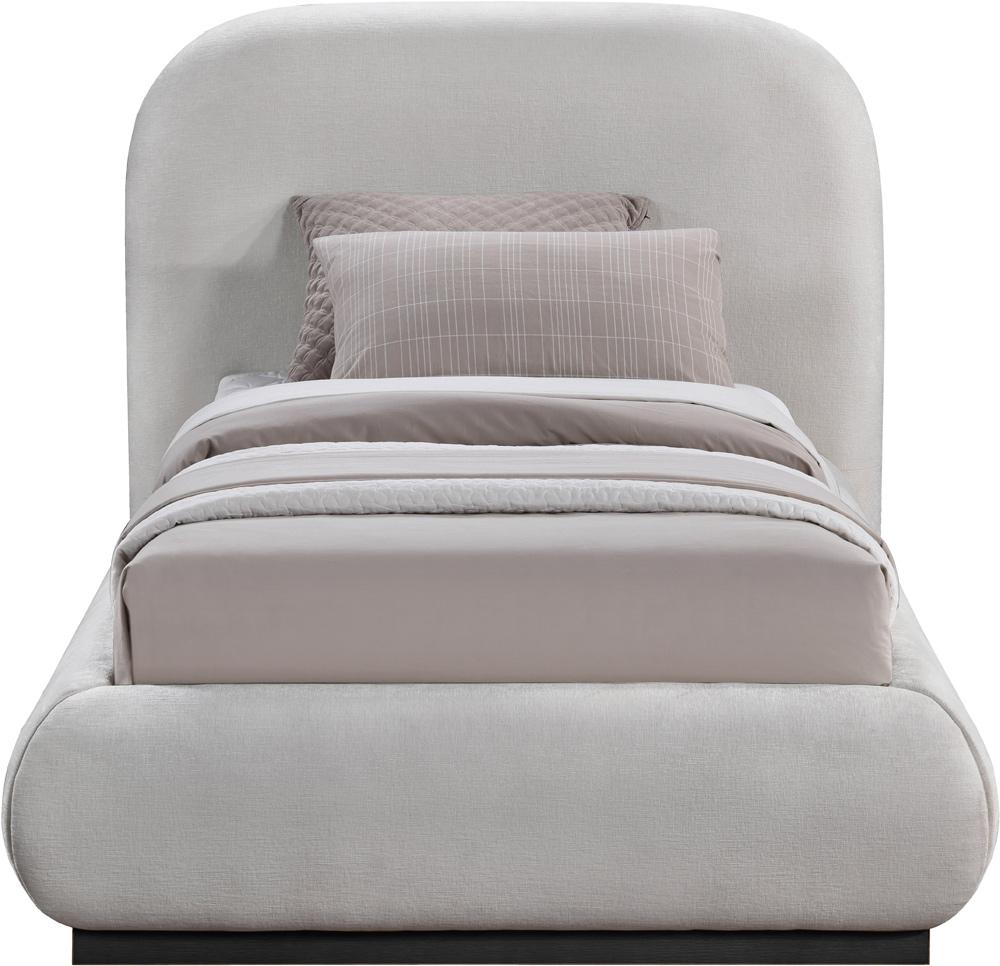 Meridian Furniture - Vaughn Grey Twin Bed - B1214Grey-T veiw 3