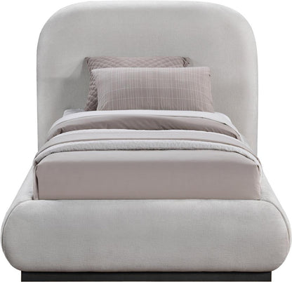 Meridian Furniture - Vaughn Grey Twin Bed - B1214Grey-T veiw 3