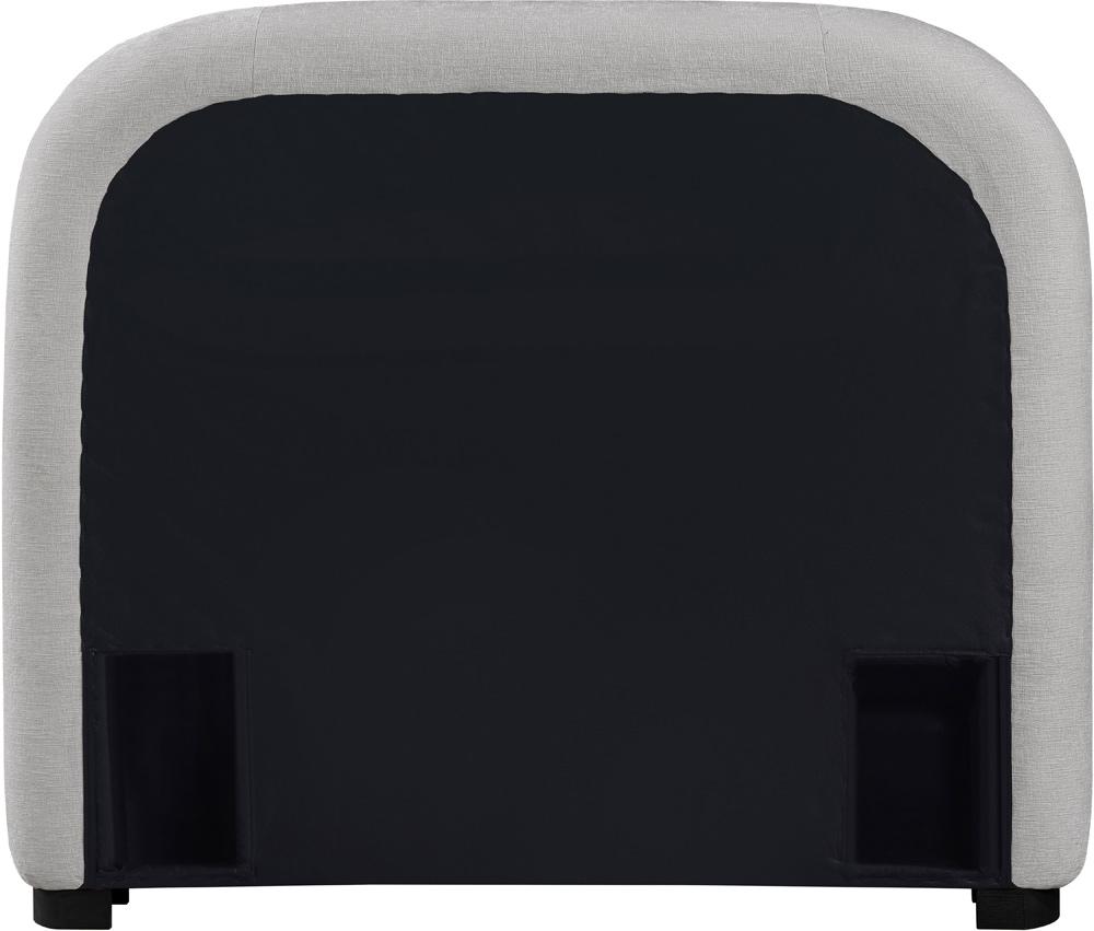 Meridian Furniture - Vaughn Grey Twin Bed - B1214Grey-T veiw 5