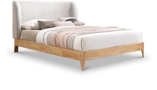 Meridian Furniture - Ventura Grey Polyester Fabric Full Bed - VenturaGrey-F veiw 1