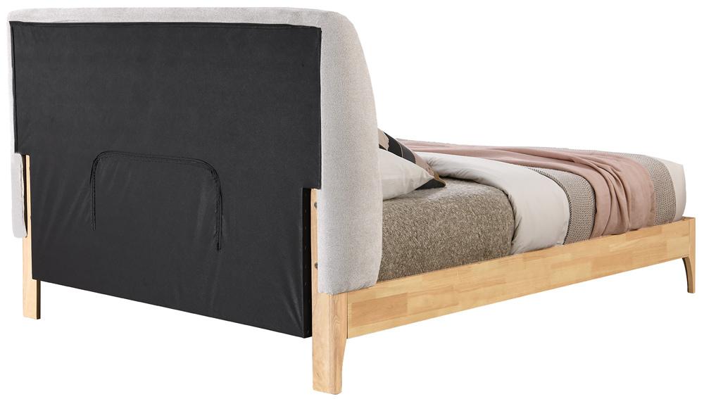 Meridian Furniture - Ventura Grey Polyester Fabric Full Bed - VenturaGrey-F veiw 4