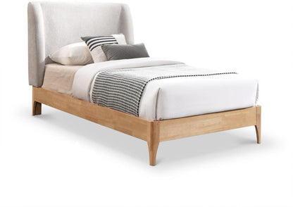 Meridian Furniture - Ventura Grey Polyester Fabric Twin Bed - VenturaGrey-T veiw 1