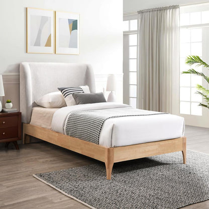 Meridian Furniture - Ventura Grey Polyester Fabric Twin Bed - VenturaGrey-T veiw 2