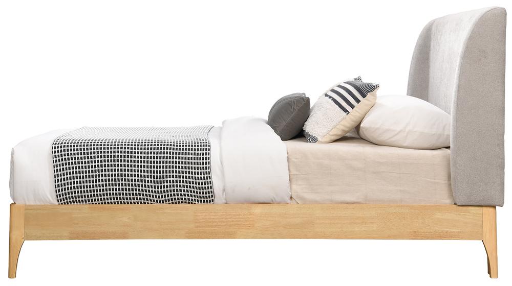Meridian Furniture - Ventura Grey Polyester Fabric Twin Bed - VenturaGrey-T veiw 4