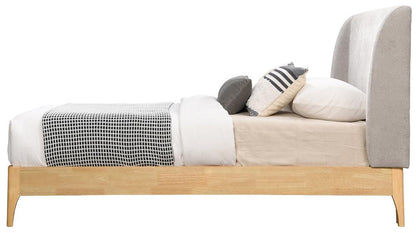 Meridian Furniture - Ventura Grey Polyester Fabric Twin Bed - VenturaGrey-T veiw 4