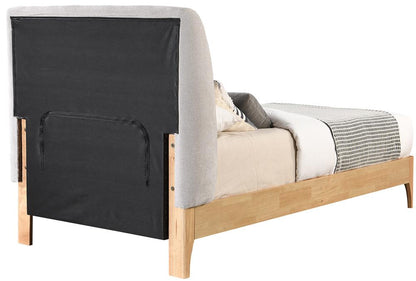 Meridian Furniture - Ventura Grey Polyester Fabric Twin Bed - VenturaGrey-T veiw 5