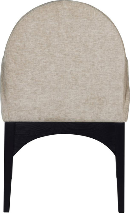 Meridian Furniture - Waldorf Beige Chenille Fabric Dining Chair - 378Beige-AC veiw 3