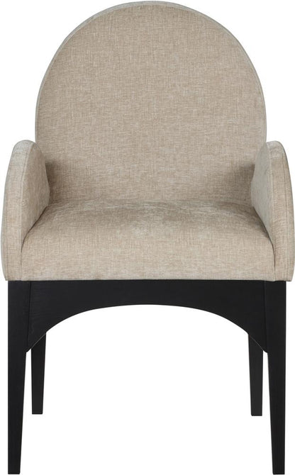 Meridian Furniture - Waldorf Beige Chenille Fabric Dining Chair - 378Beige-AC veiw 4