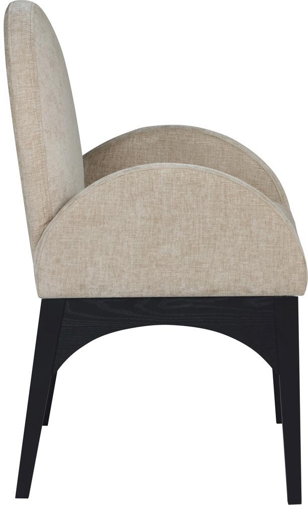 Meridian Furniture - Waldorf Beige Chenille Fabric Dining Chair - 378Beige-AC veiw 5