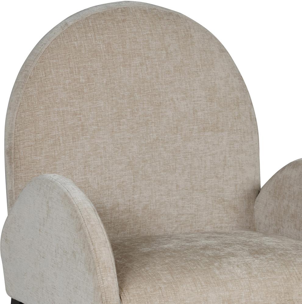 Meridian Furniture - Waldorf Beige Chenille Fabric Dining Chair - 378Beige-AC veiw 6