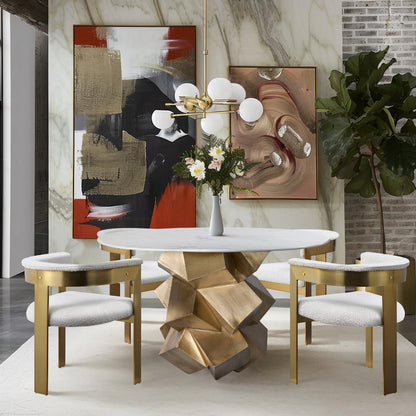 Meridian Furniture - Walker White Dining Table - 960-T veiw 2