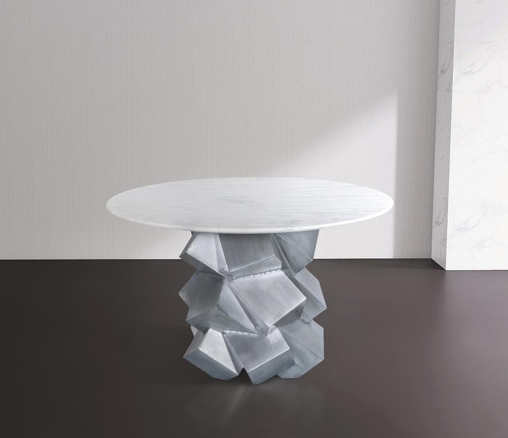 Meridian Furniture - Walker White Dining Table - 961-T veiw 2