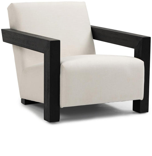 Meridian Furniture - Ward Cream Linen Textured Fabric Accent Chair - 478Cream veiw 1