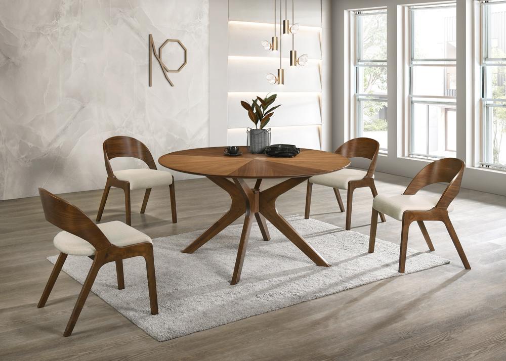 Meridian Furniture - Woodson Rich Walnut Veneer Dining Table - 869-T veiw 2