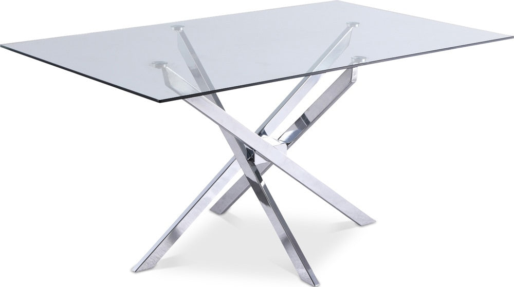 Meridian Furniture - Xander Chrome Dining Table - 901-T veiw 1