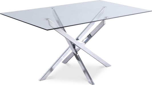 Meridian Furniture - Xander Chrome Dining Table - 901-T veiw 1