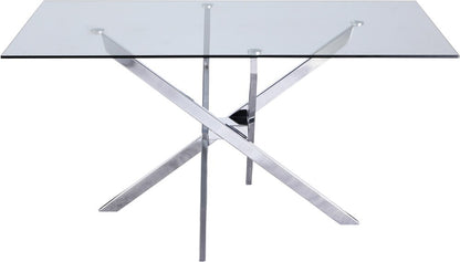 Meridian Furniture - Xander Chrome Dining Table - 901-T veiw 3